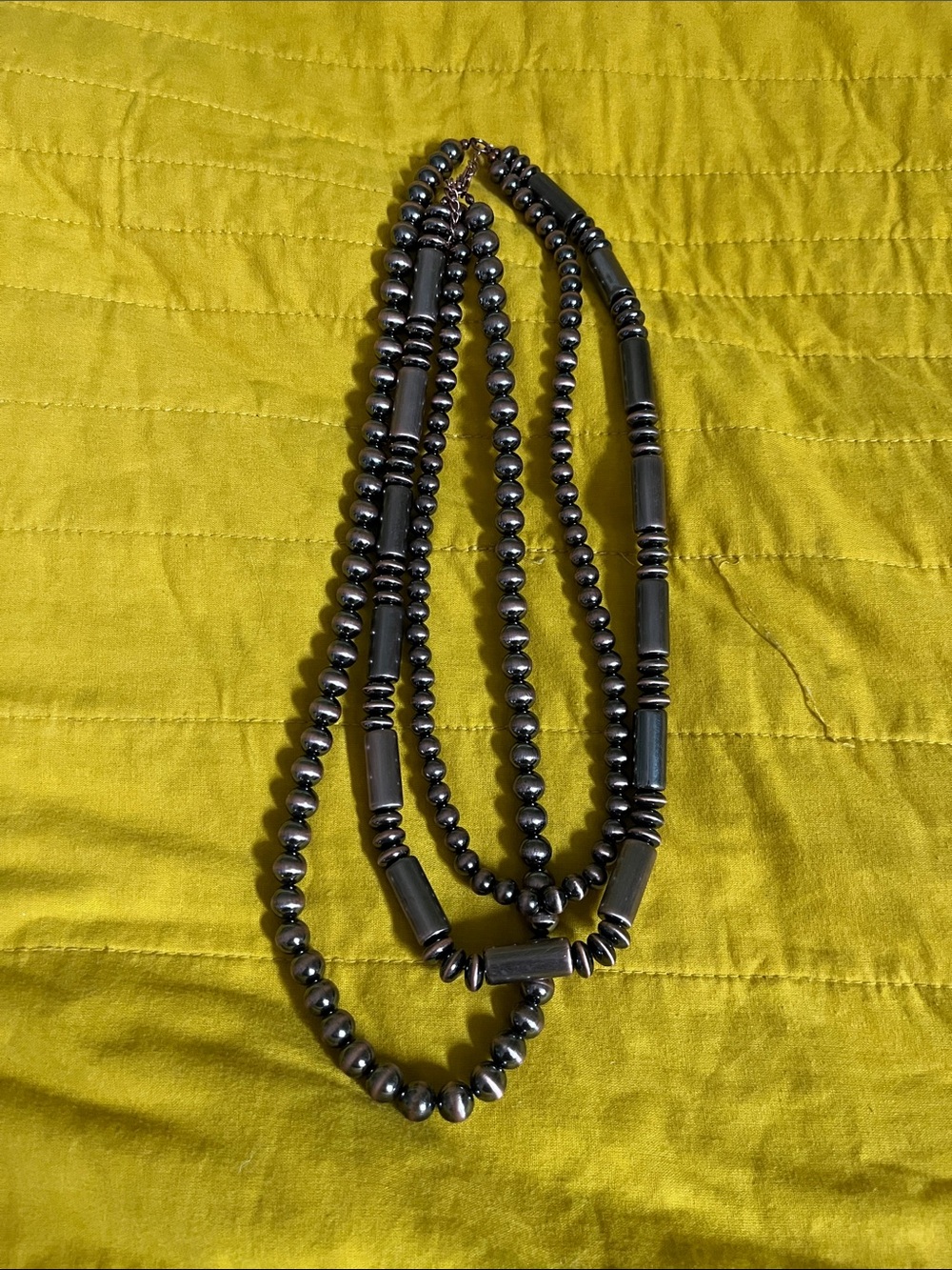 Copper necklace faux costume
